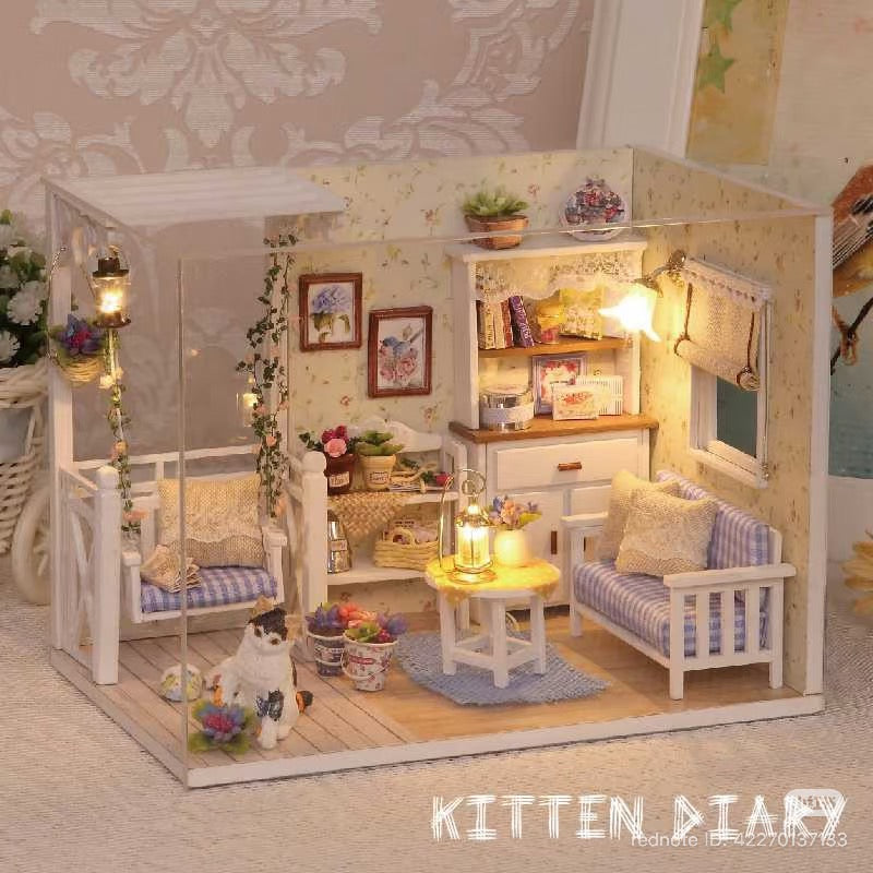 DIY Miniature Cat House