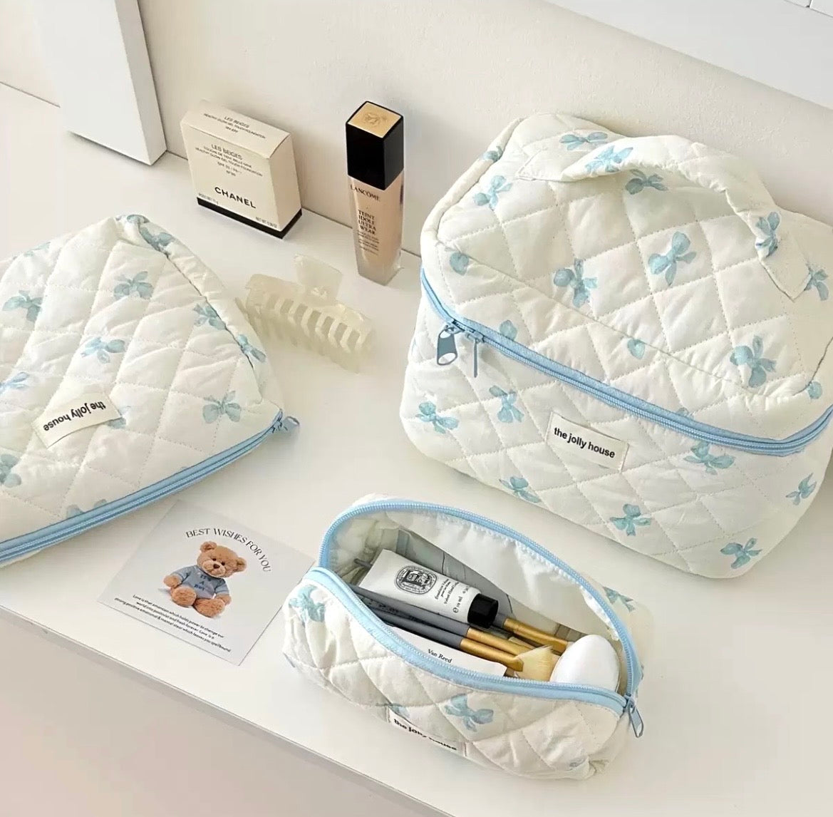 Quilted Makeup Bag
