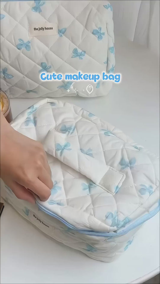 Quilted Makeup Bag
